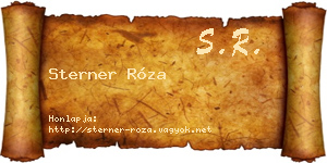 Sterner Róza névjegykártya